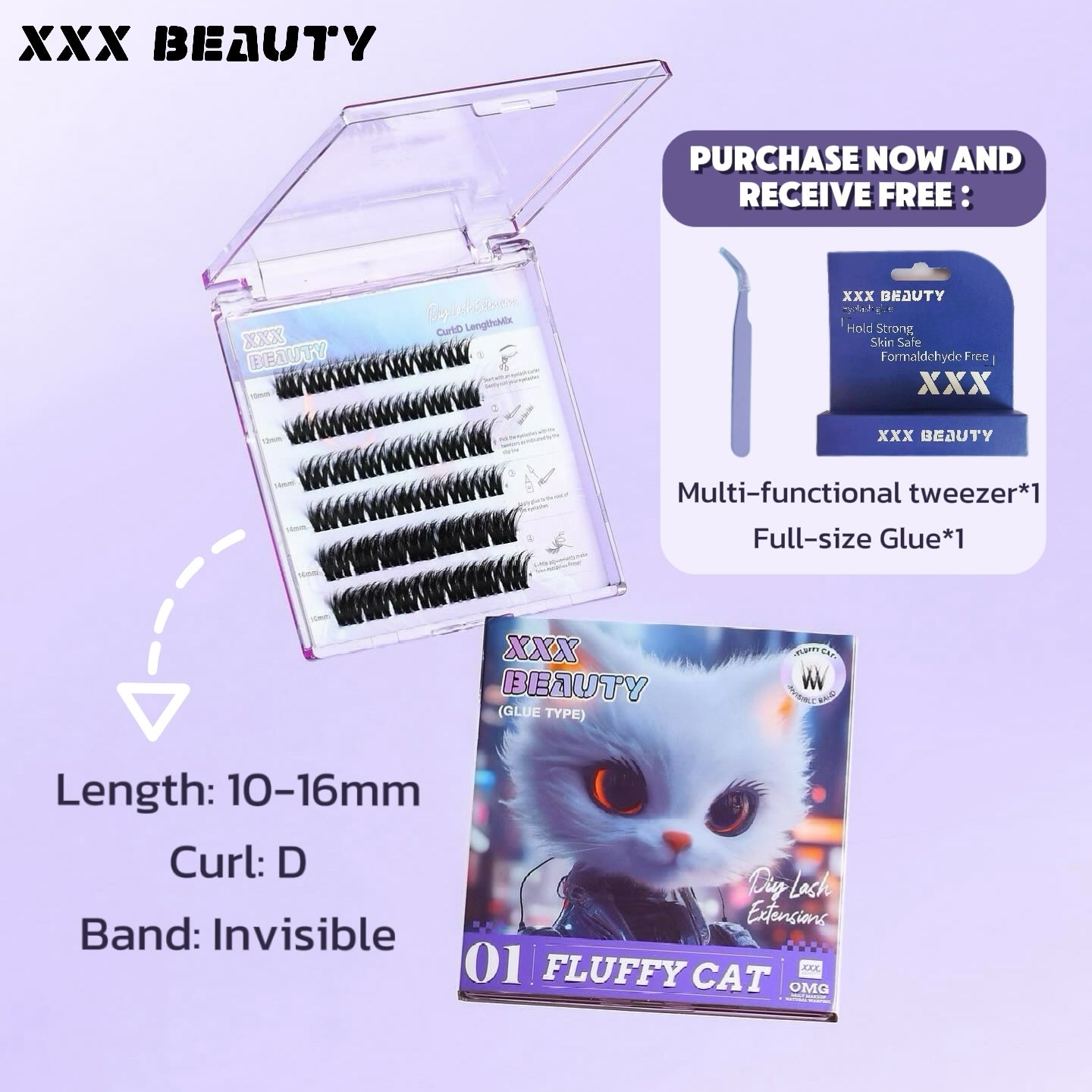 01 Fluffy Cat Lashes